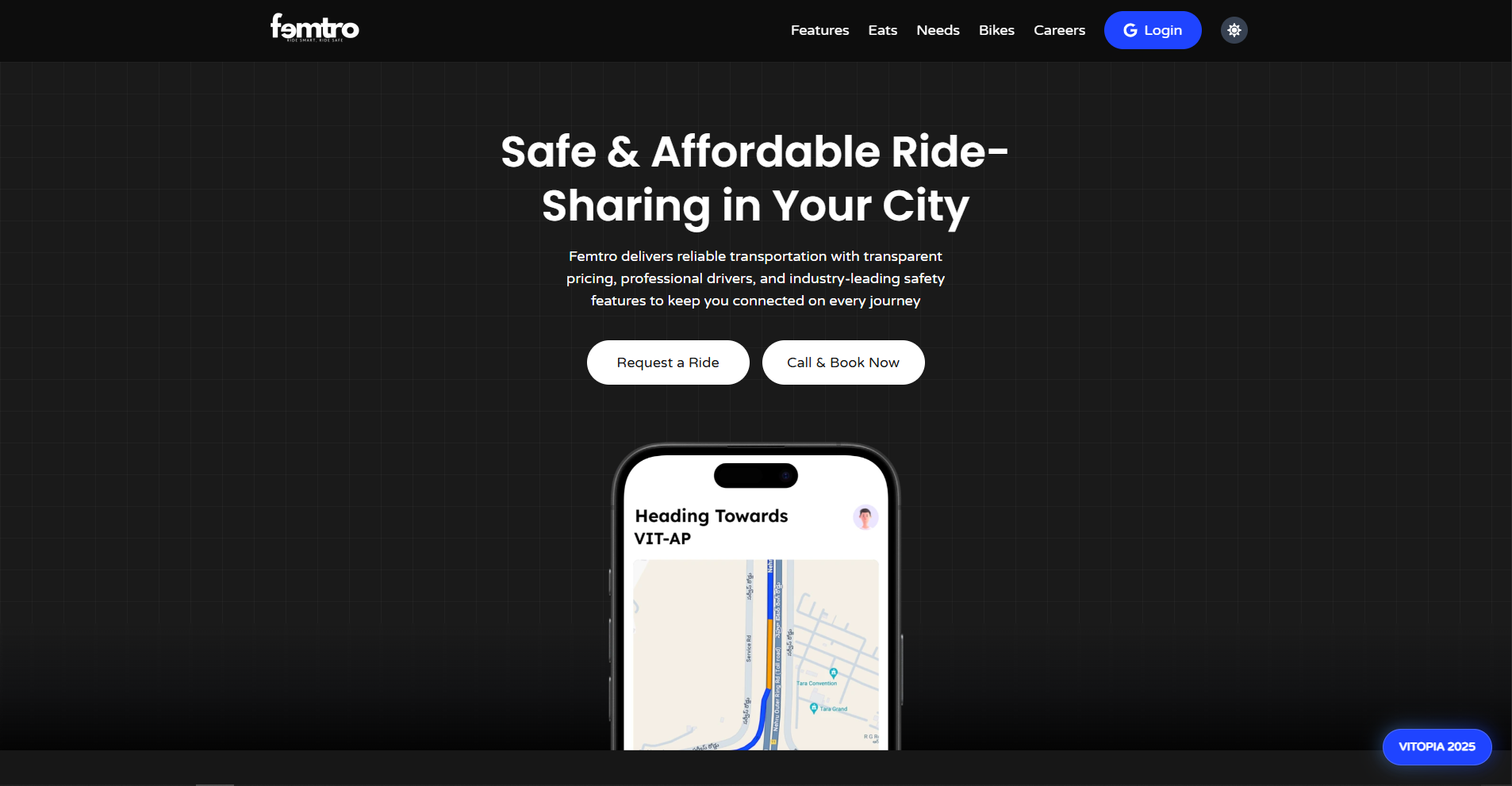 Femtro Rides UI/UX